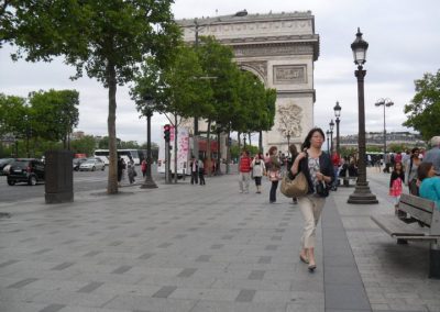 Champs Elysées et Arc de Triomphe