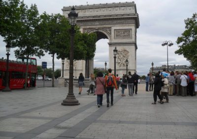 Champs Elysées et Arc de Triomphe