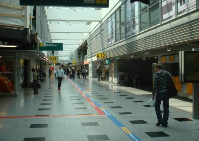 Intérieur de l'aéroport Dusseldorf