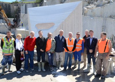 Equipe pour le bloc du Mémorial